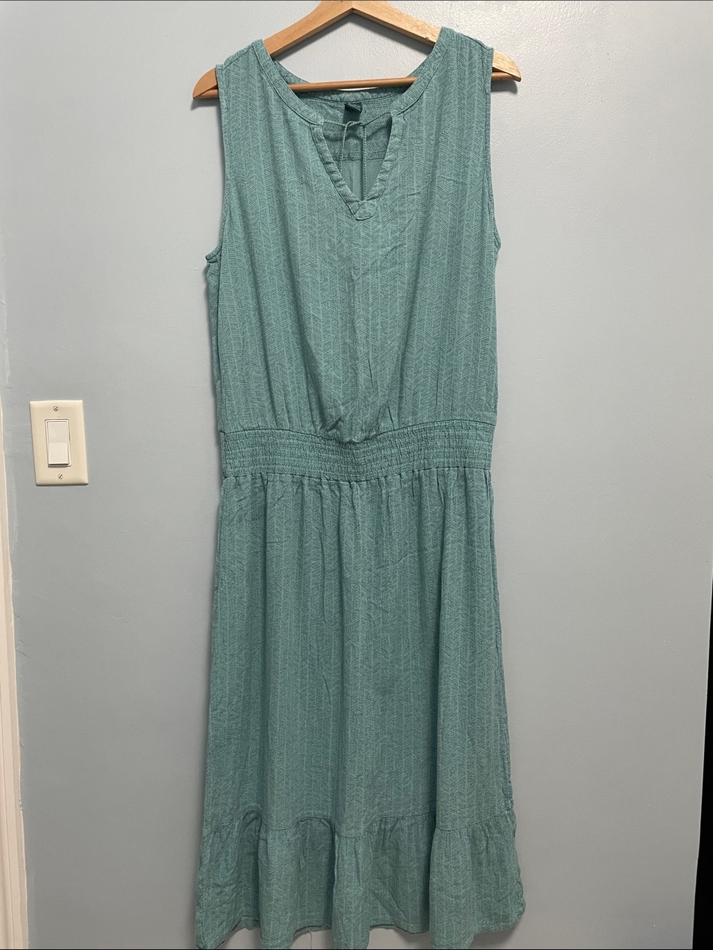 Prana Sleeveless Teal Midi Dress
